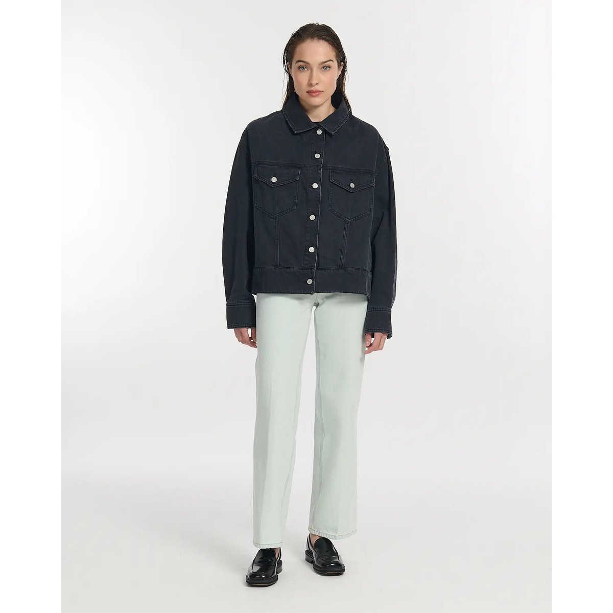Veste en jean black washed, LABDIP