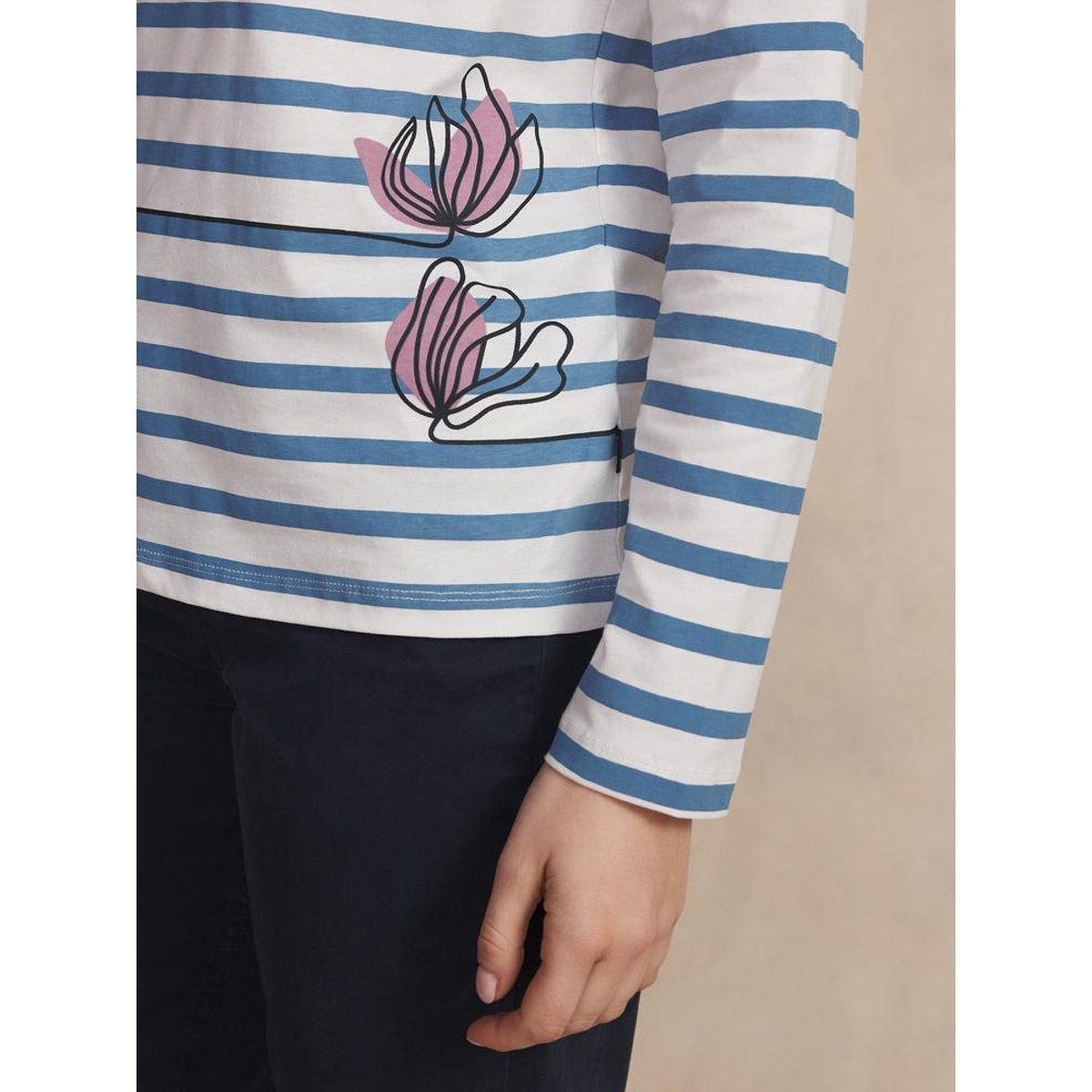 T-shirt manches longues ALISATEE celeste, TBS