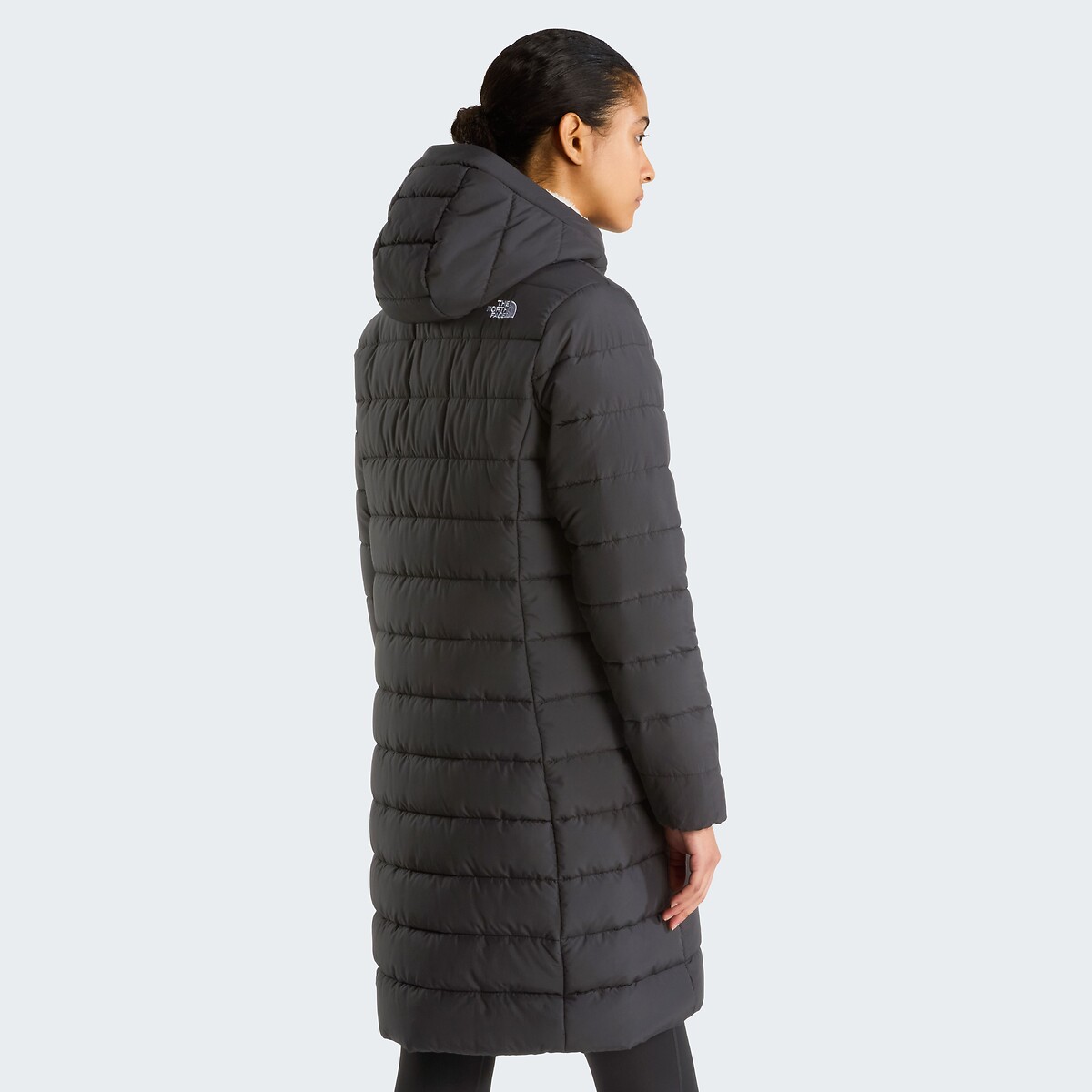 Doudoune mi-longue fermeture zippée, plein hiver noir, THE NORTH FACE