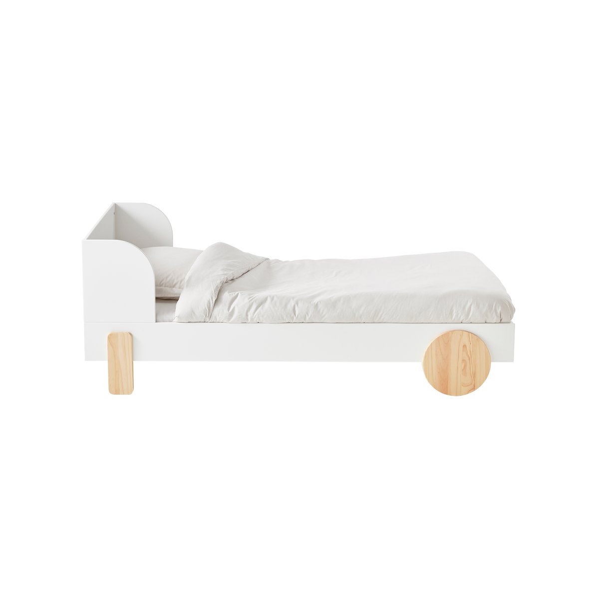 Lit évolutif LIGNE BOHEME blanc/bois, VERTBAUDET