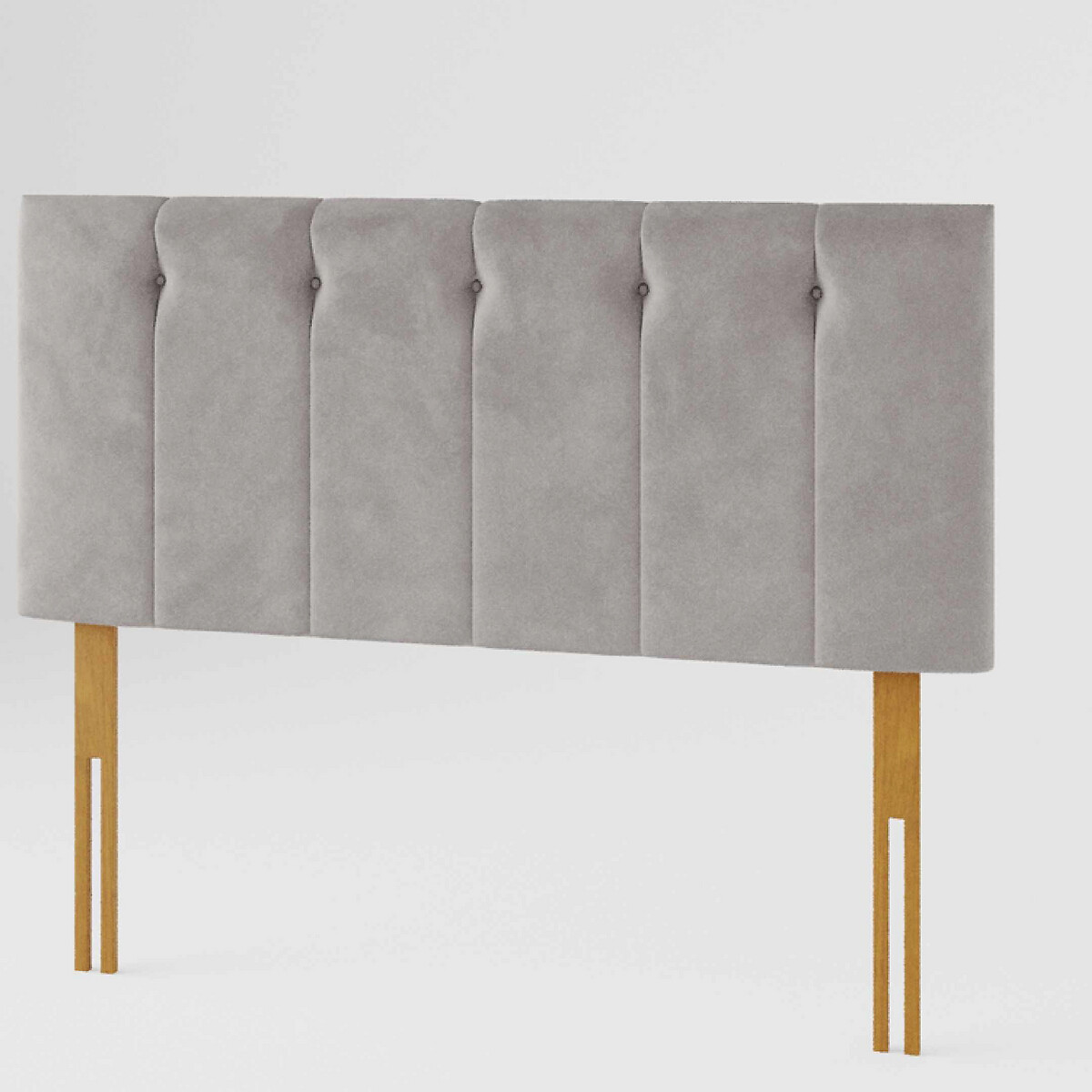 Hepburn Velvet Headboard silver-coloured, ASPIRE