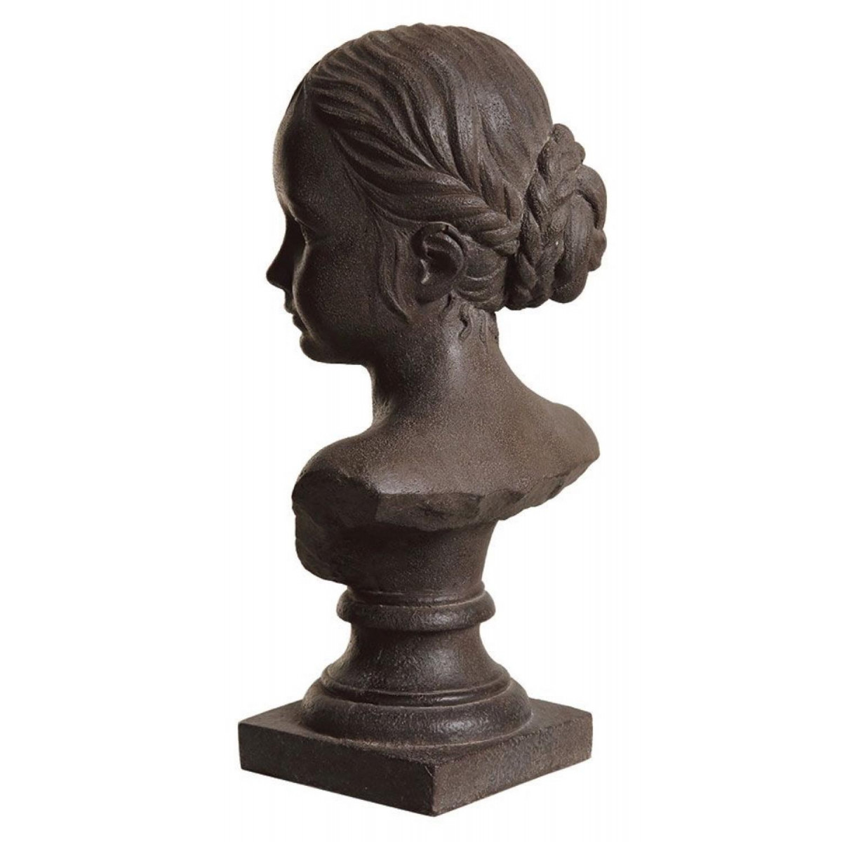Statue buste jeune fille - CHARME marron, INTERIOR'S