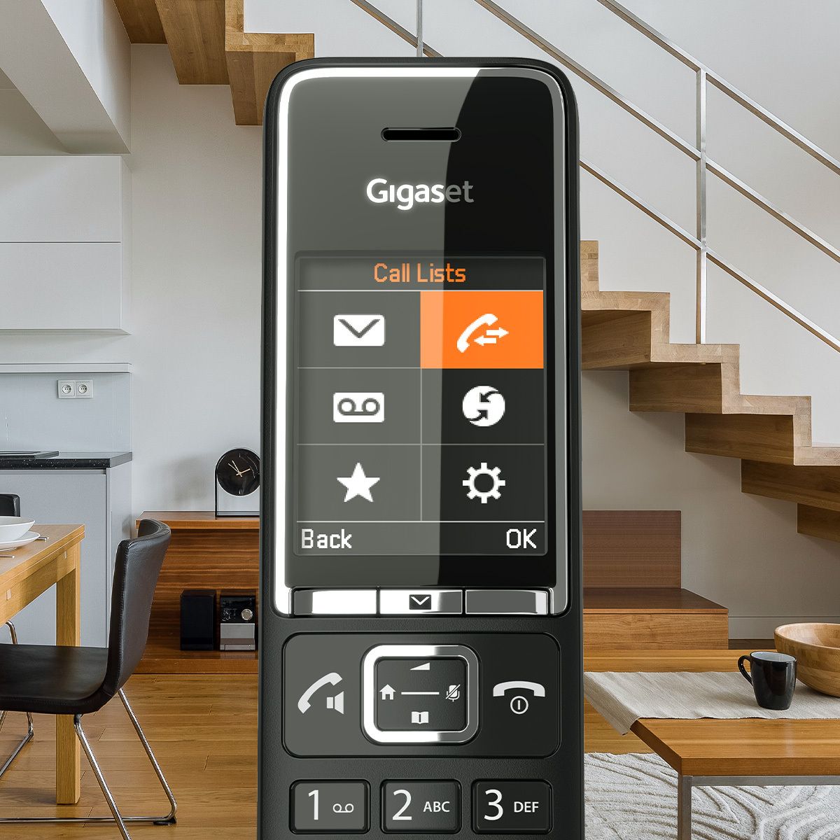 Téléphone sans fil COMFORT 550 DUO NOIR noir, GIGASET
