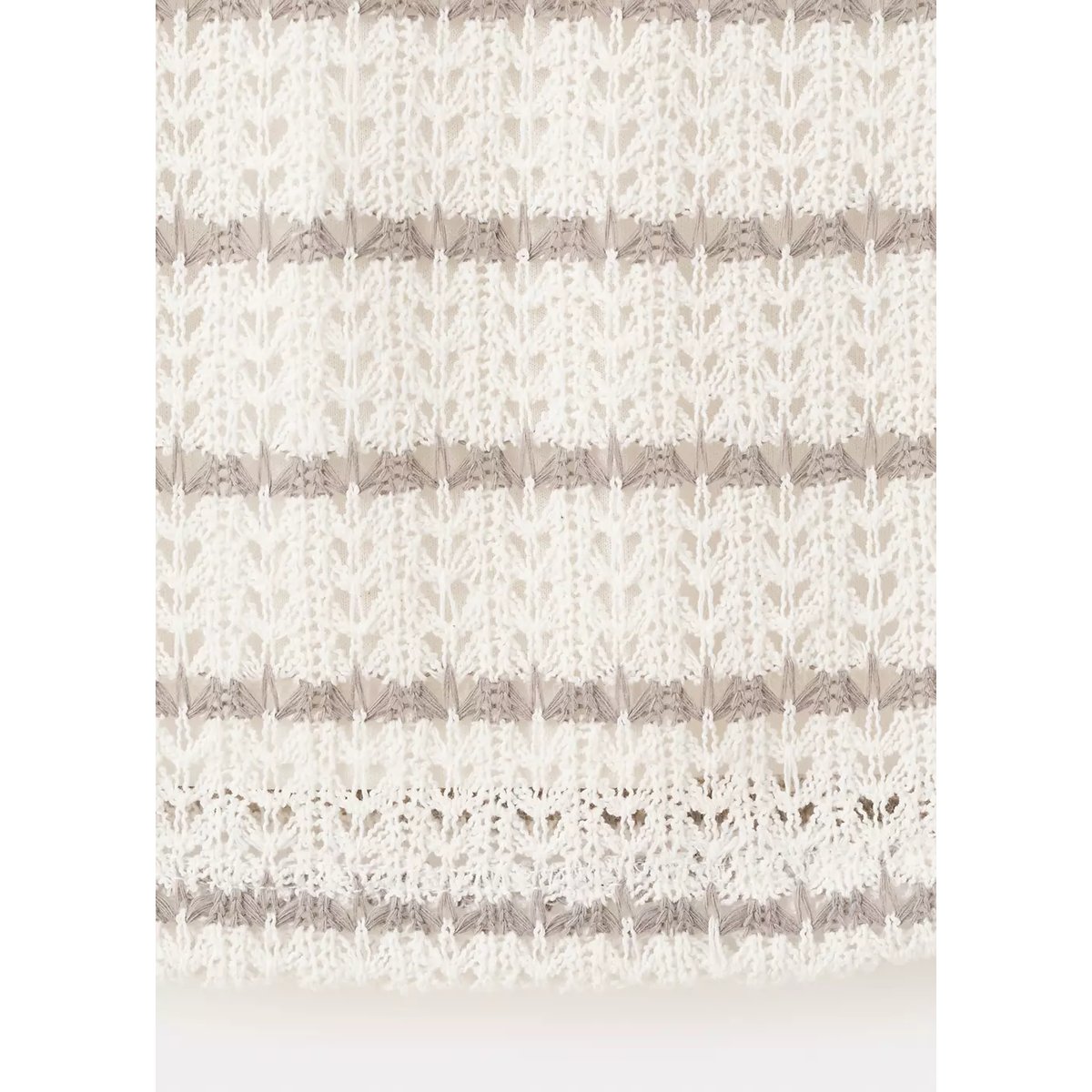 Top halter en crochet écru, MANGO TEEN