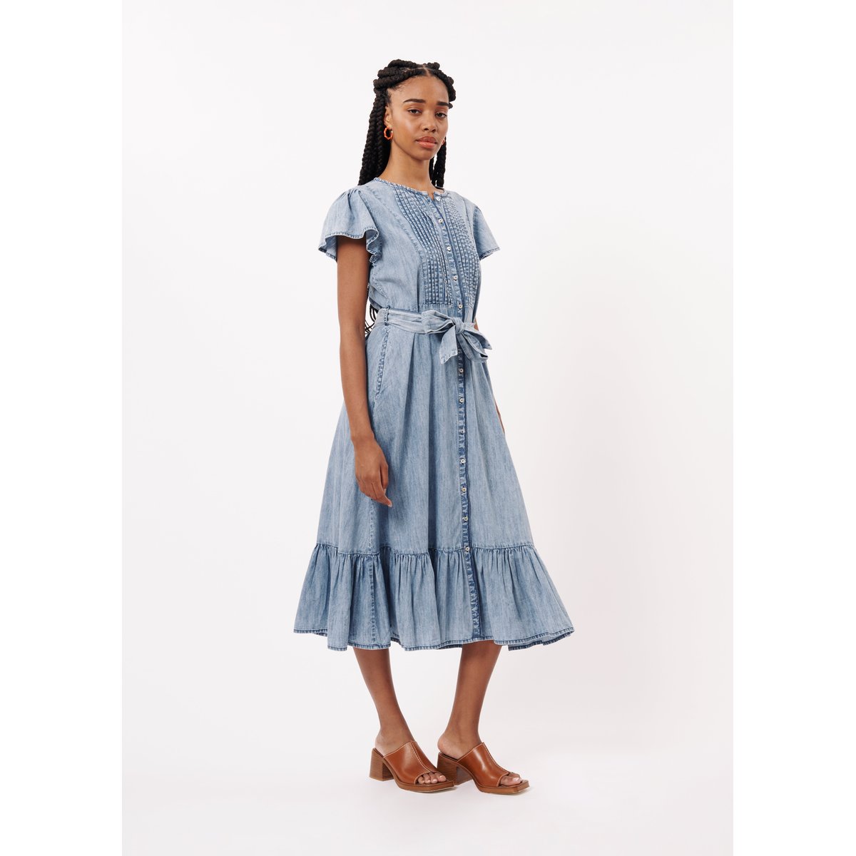 Robes longue NOLENE bleu jean, FRNCH