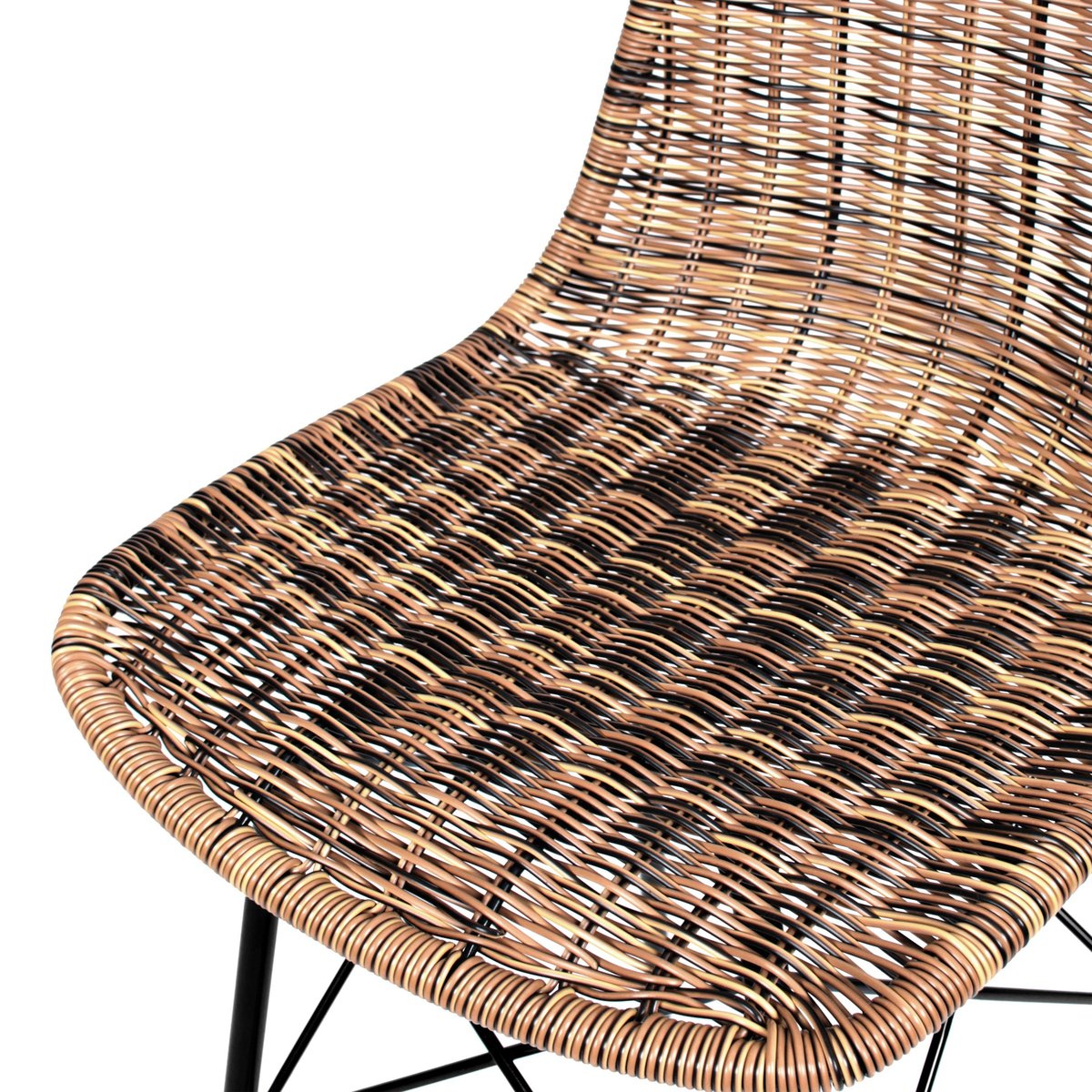 Lot de 2 chaises de bar 63 cm en résine - TIPTUR naturel, MAISON PAVANE