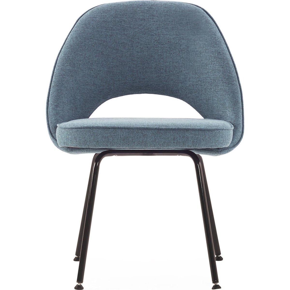 Chaise en tissu et métal noir et bleu, RECOLLECTION