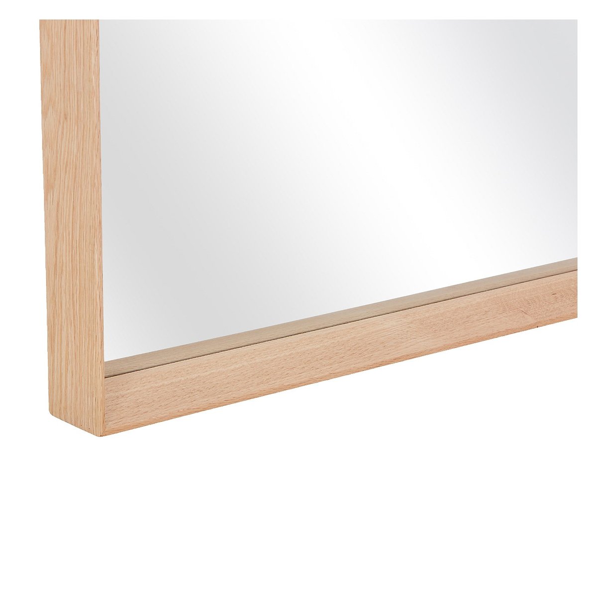Miroir mural chêne ORYOS naturel clair, HABITAT