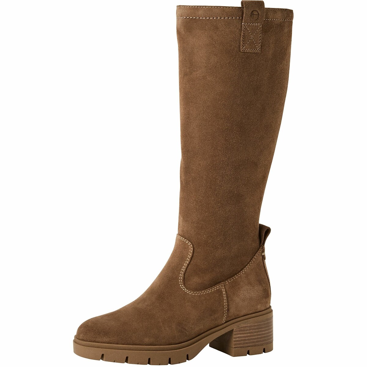 Bottes en cuir marron, TAMARIS