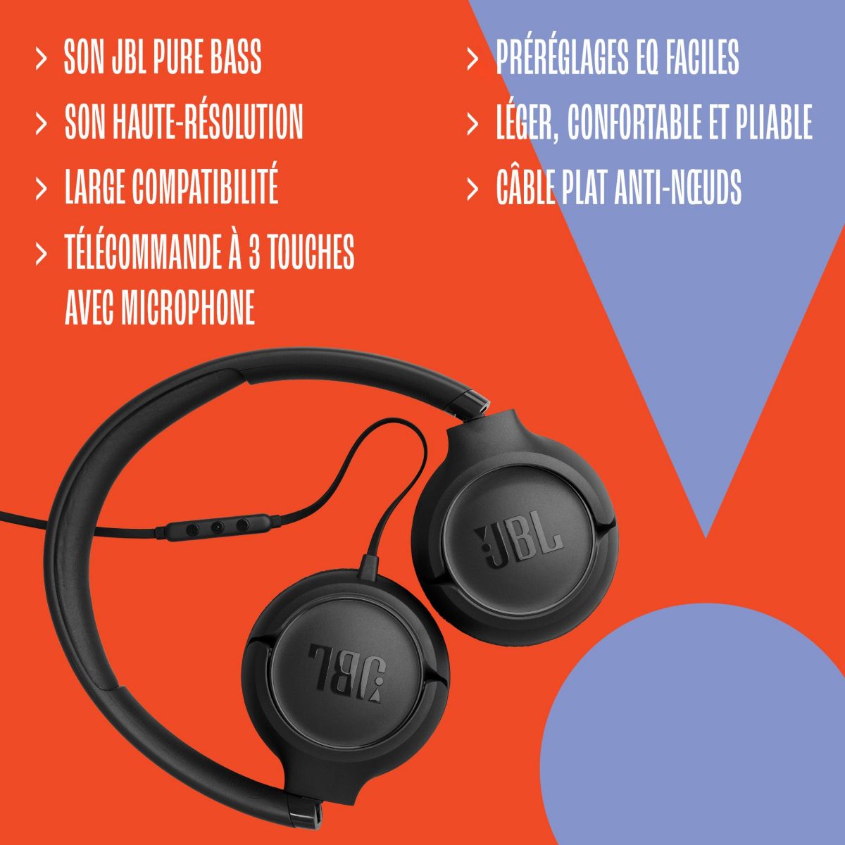 Casque Tune 530C Noir couleur unique, JBL