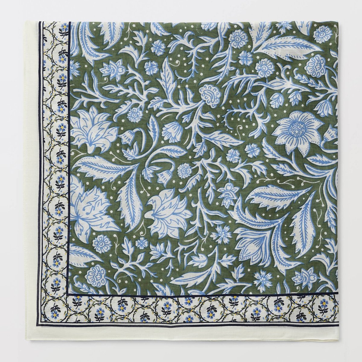 Foulard imprimé en coton BIO GOTS meleze, MONOPRIX