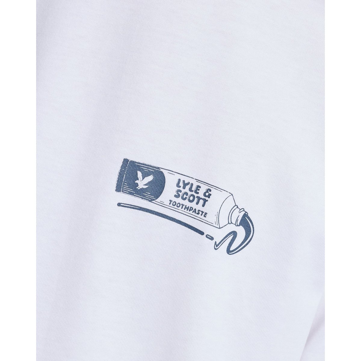 T-shirt imprimé dos graphique blanc, LYLE & SCOTT