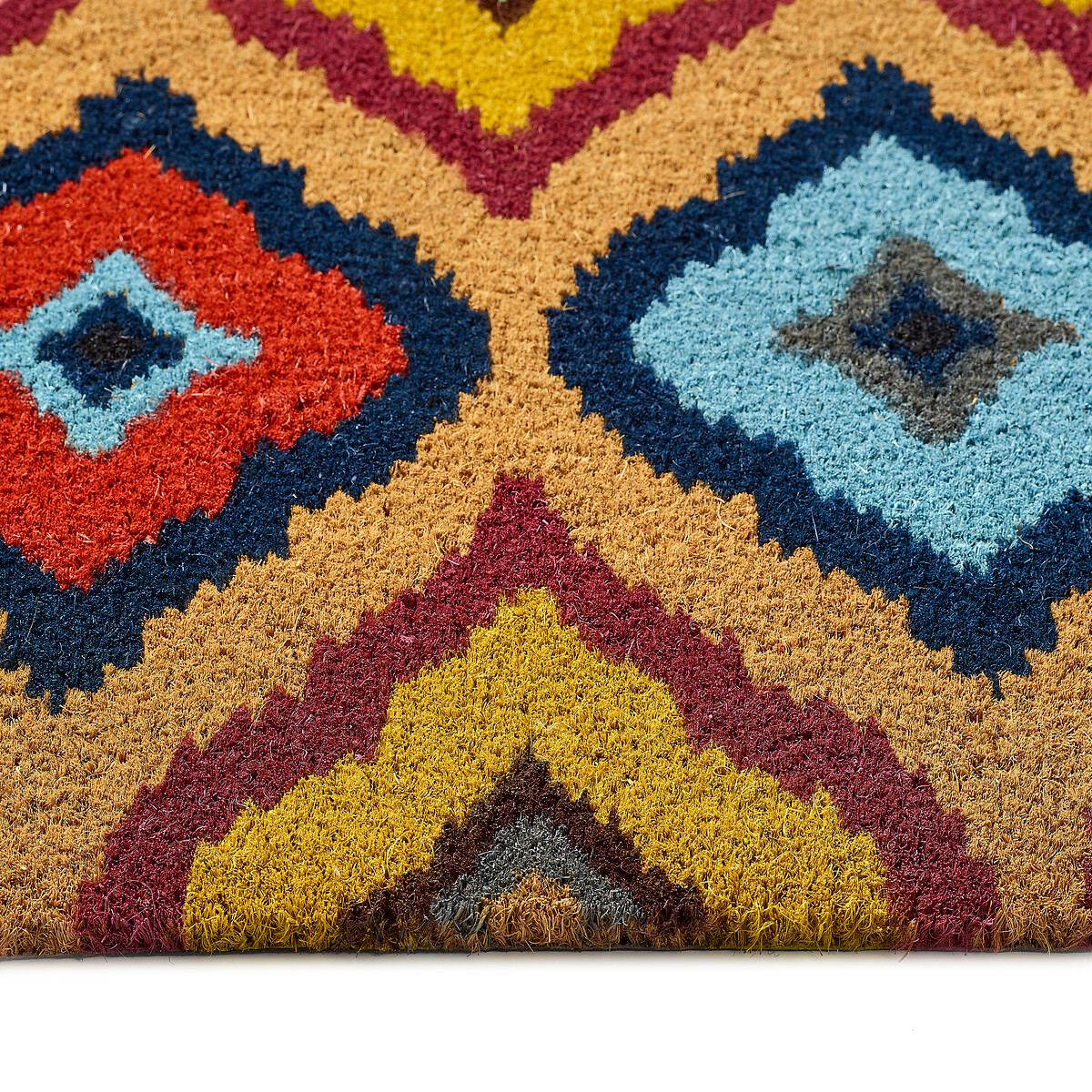 My Mat Printed Coir Bright Ikat Coir multi-coloured, MY MAT