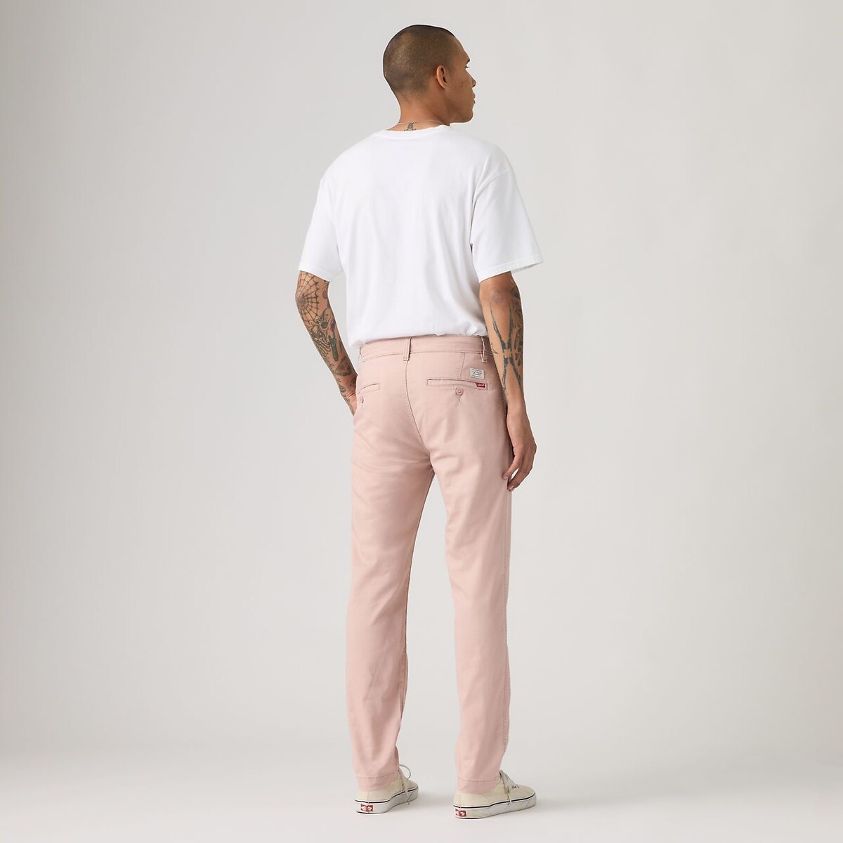 Pantalon XX chino STD II en coton et lin vieux rose, LEVI'S