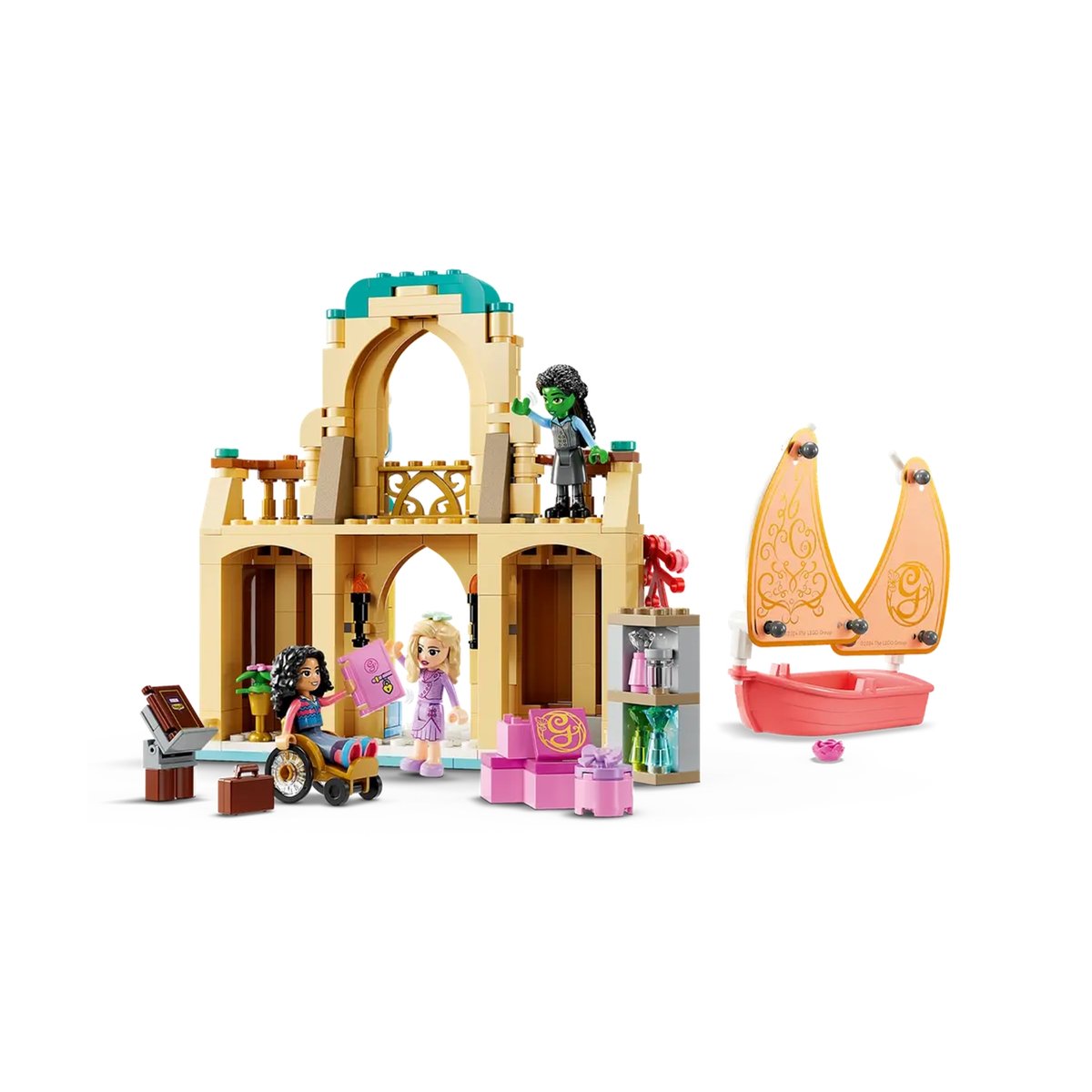 LEGO Wicked - Glinda, Elphaba et Nessarose à l'université de Shiz - 75681 rose pâle, LEGO