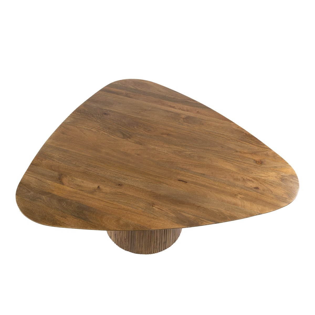 Table à manger bois de manguier forme triangulaire 150 cm CREEK beige, PIER IMPORT