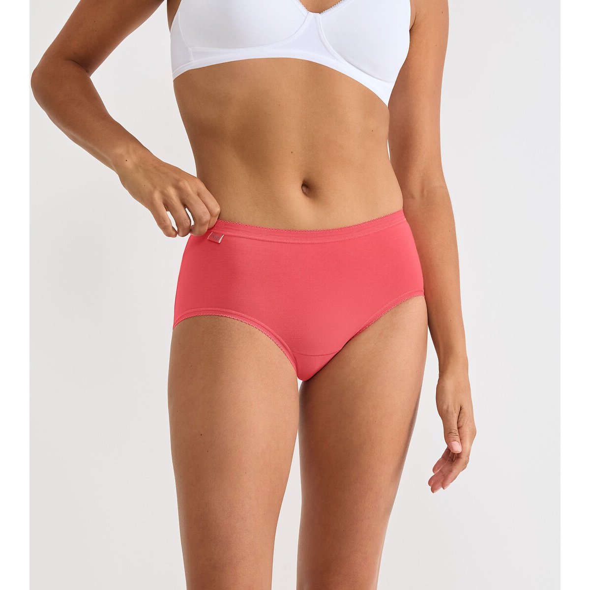 Pack of 4 Basic+ Midi Knickers mother of pearl+pink+pale pink+coral, SLOGGI