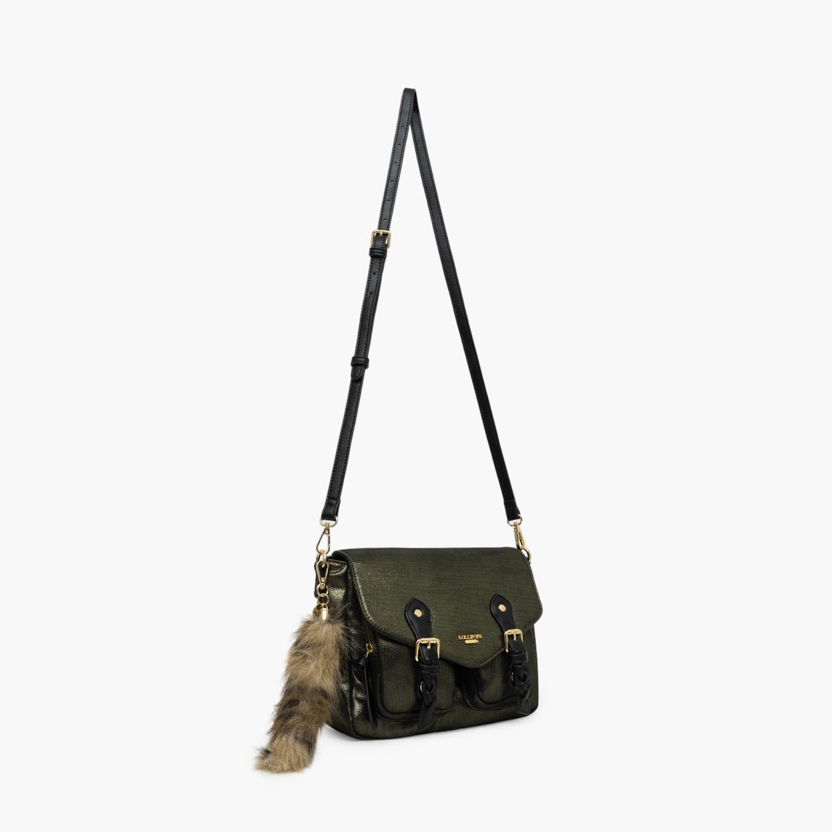 Sac porté épaule Tyler doré,kaki, LOLLIPOPS
