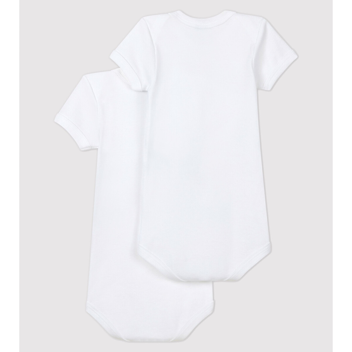 Lot de 2 bodies blanc, PETIT BATEAU