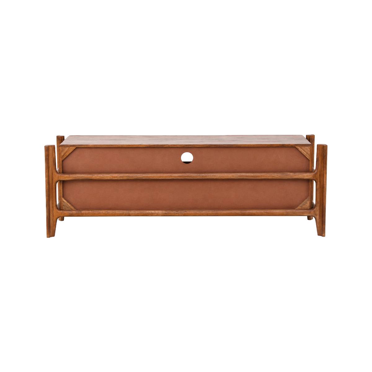 Meuble TV en bois de manguier ROSANA bois clair, MADE IN MEUBLES