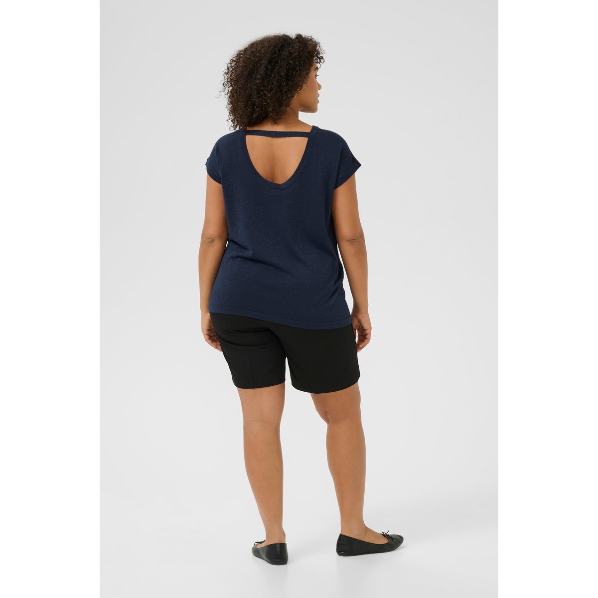 Knitted pullover bleu midnight marine, KAFFE CURVE