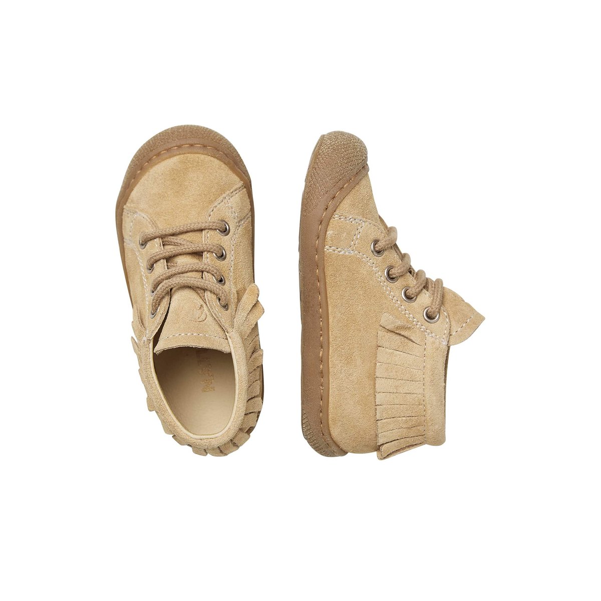 Chaussures premiers pas en suède JULY ONE beige, NATURINO