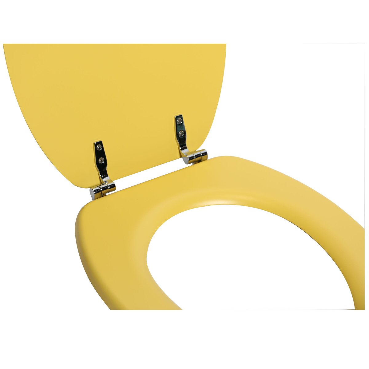 Abattant WC en bois compressé, POP jaune, SENSEA