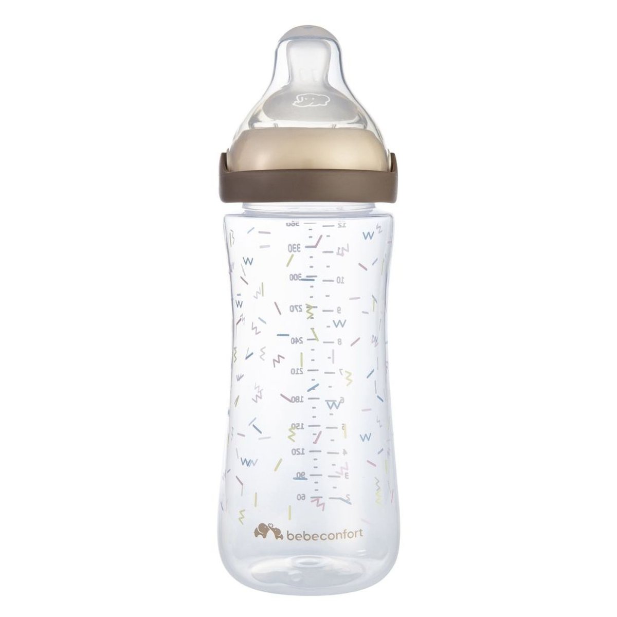 Biberon PP physio Air confort 360 ml Memphie/Sand couleur unique, BEBECONFORT