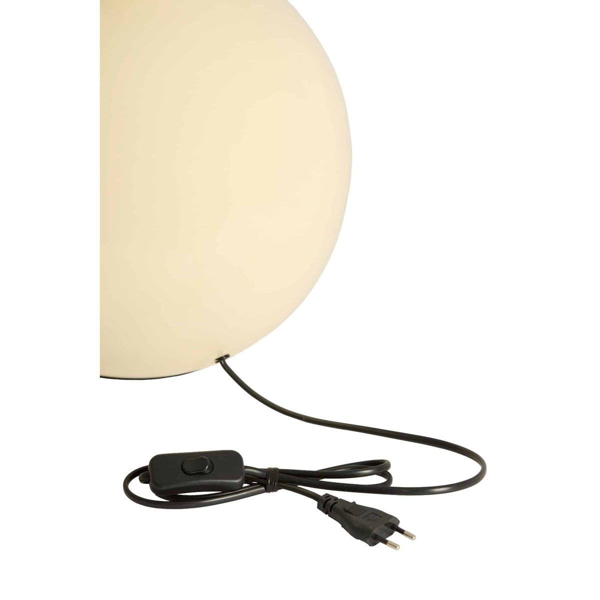 Pied De Lampe Métal BENAO crème, LIGHT & LIVING