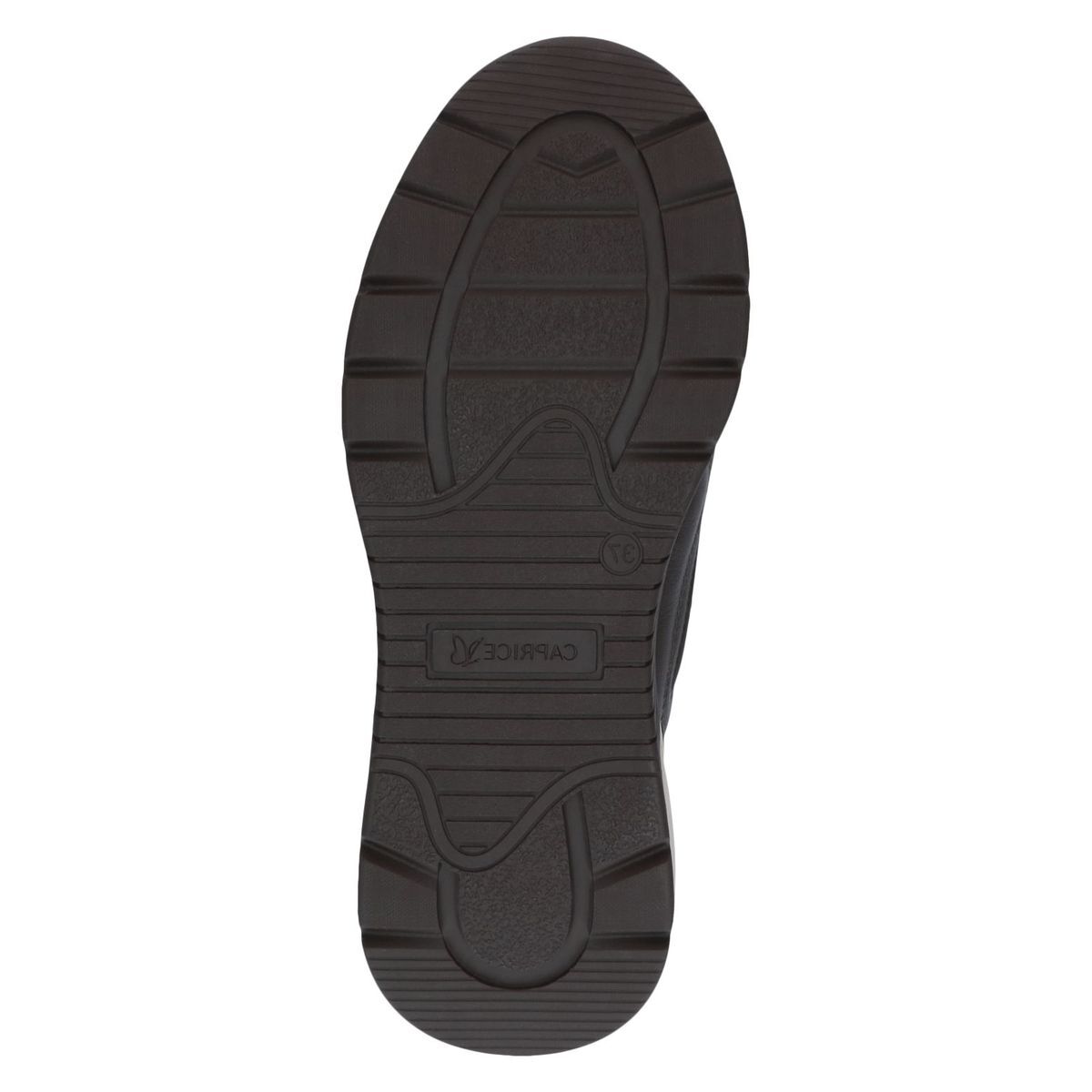 Basket à talon marron foncé combiné, CAPRICE