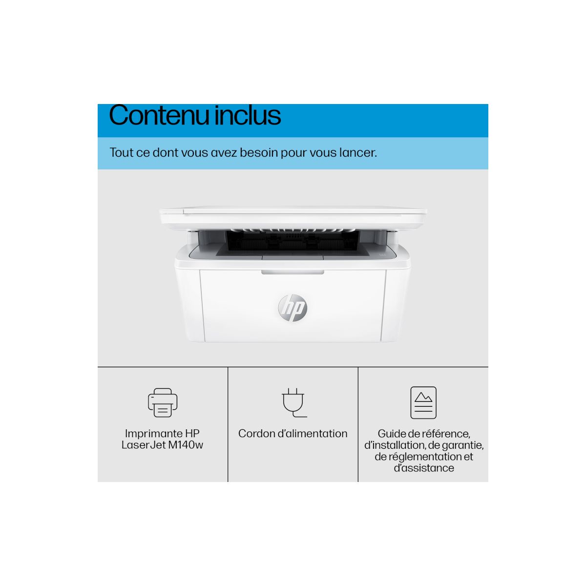 Imprimante multifonction LaserJet M140w couleur unique, HP