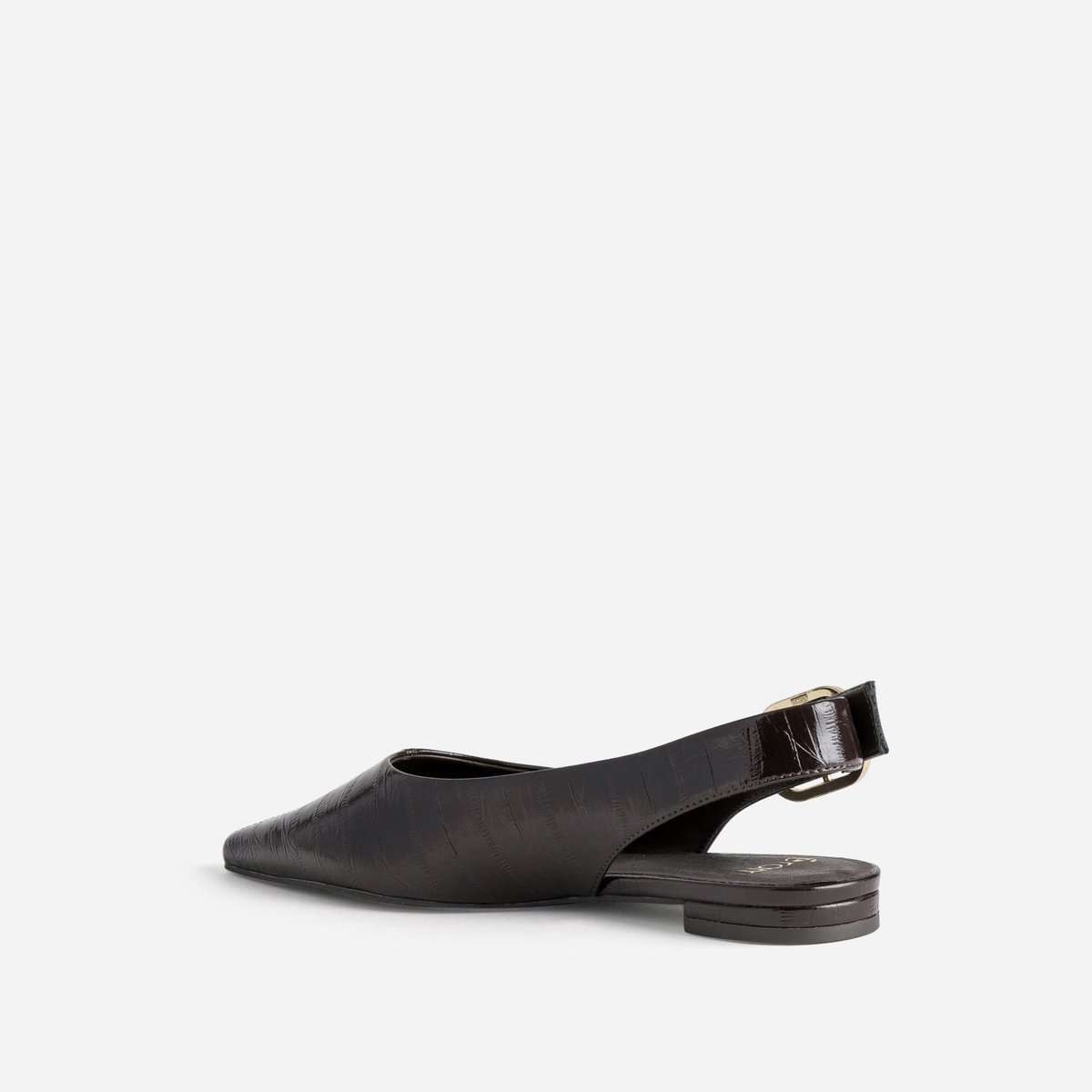 Ballerine en cuir BRUNE animal, ERAM