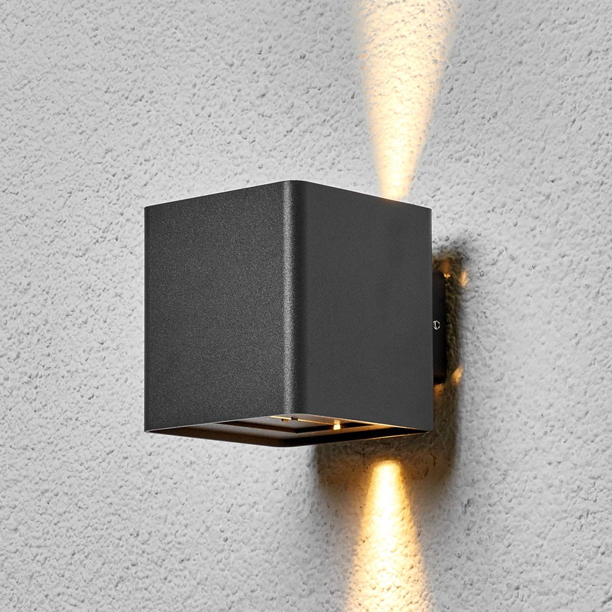 Applique extérieure en aluminium moderneLED anthracite, LUCANDE