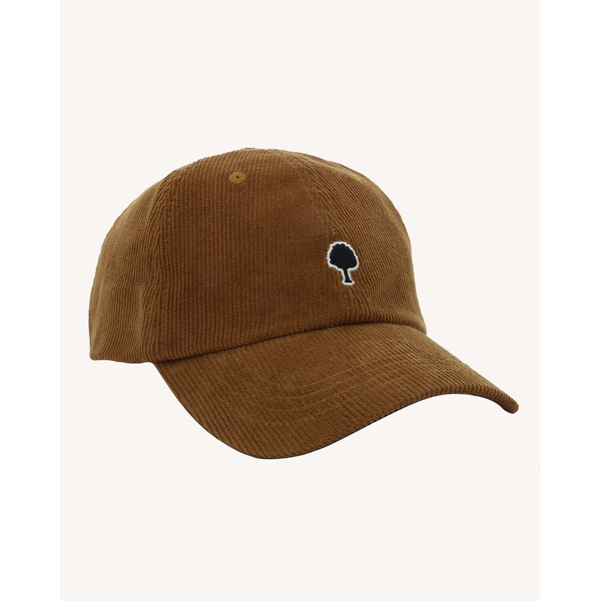 Casquette en velours côtelé camel, FAGUO