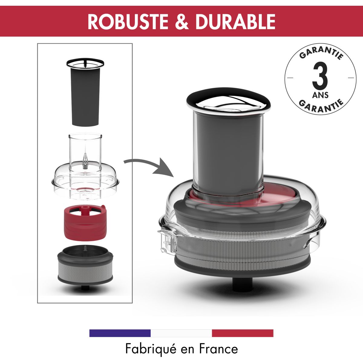 Extracteur de jus 17555 Extra Press XL noir, MAGIMIX