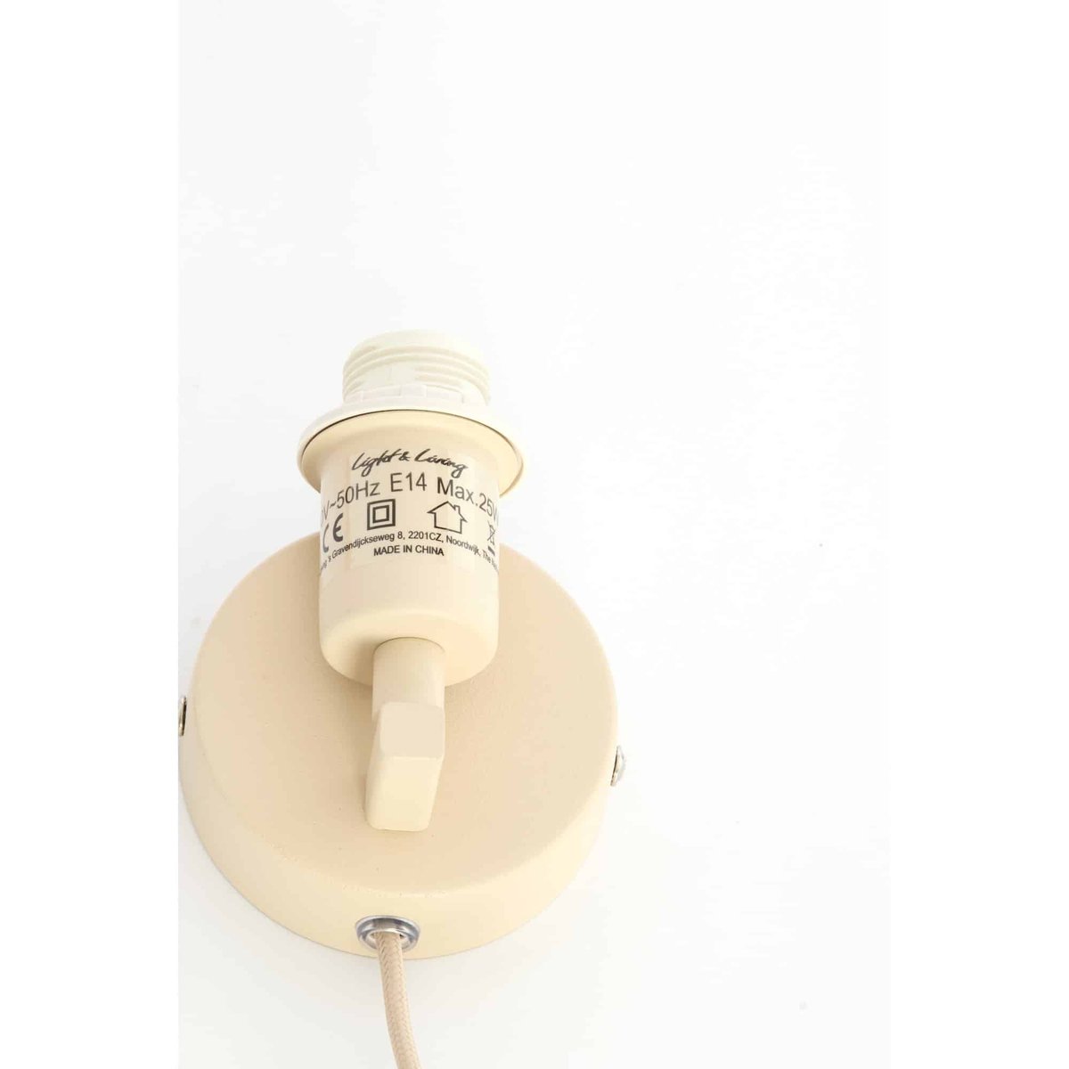 Lampe Murale Textiles VERDANTIA blanc, LIGHT & LIVING