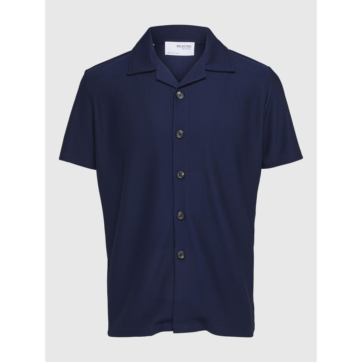 Chemise À Manches Courtes black iris, SELECTED