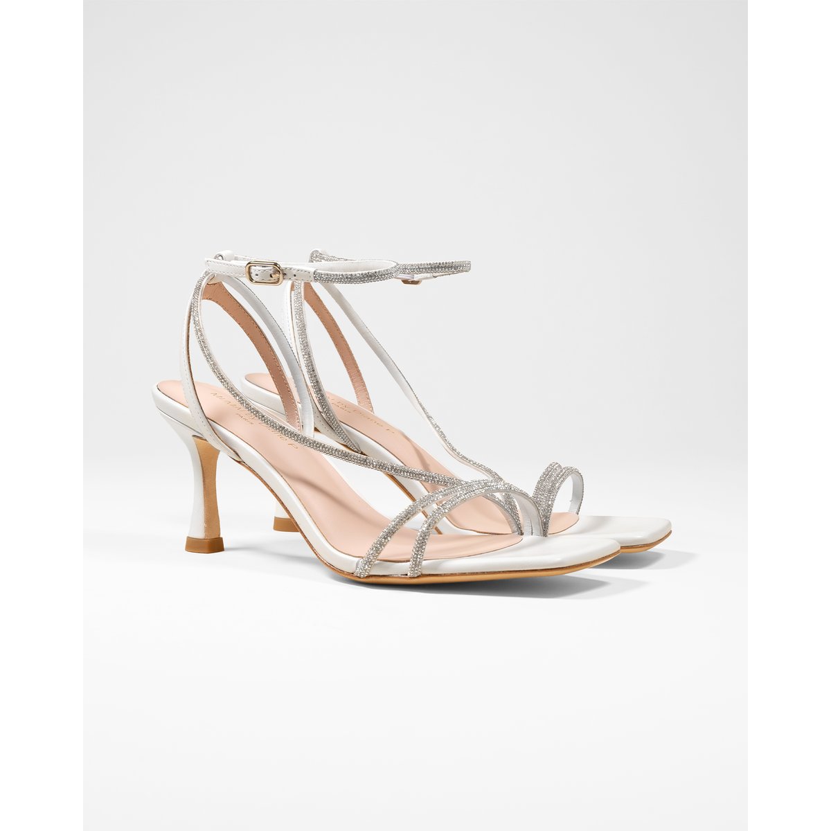 Sandales à strass CAPRI blanc, MI MAI