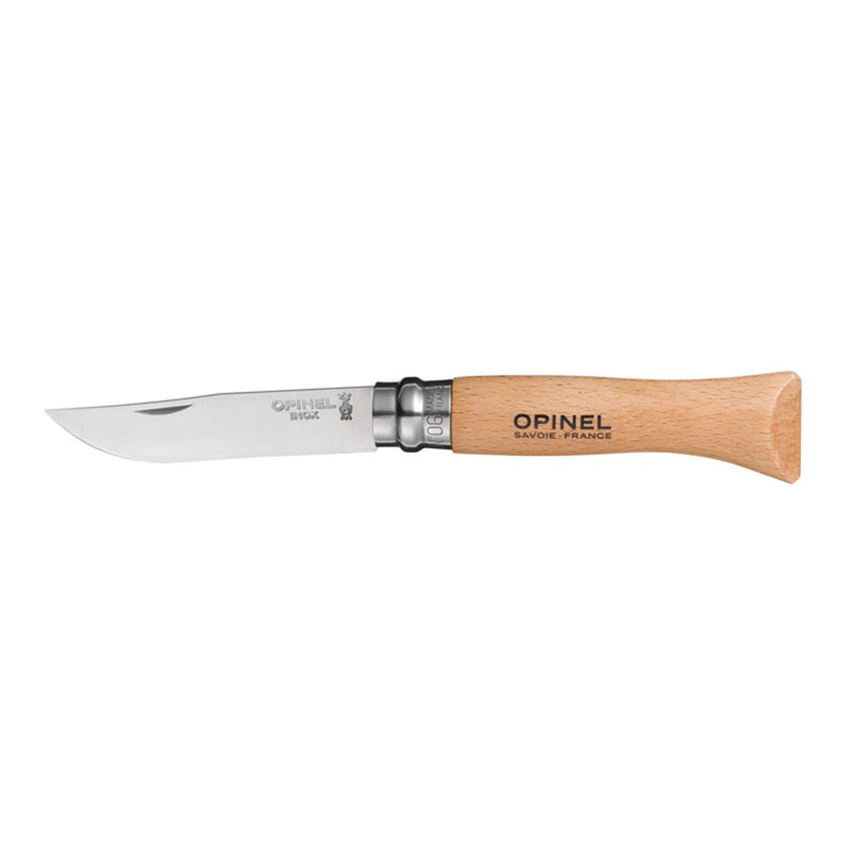 Couteau n°6 lame inox marron, OPINEL