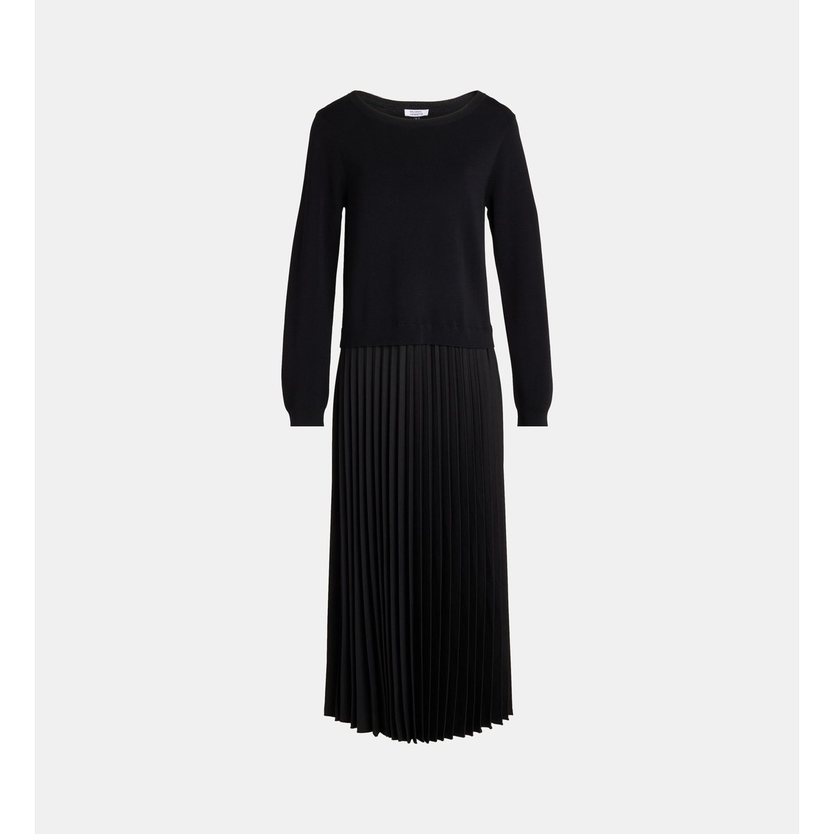 Robe longue emma jupe plissée noir, GALERIES LAFAYETTE