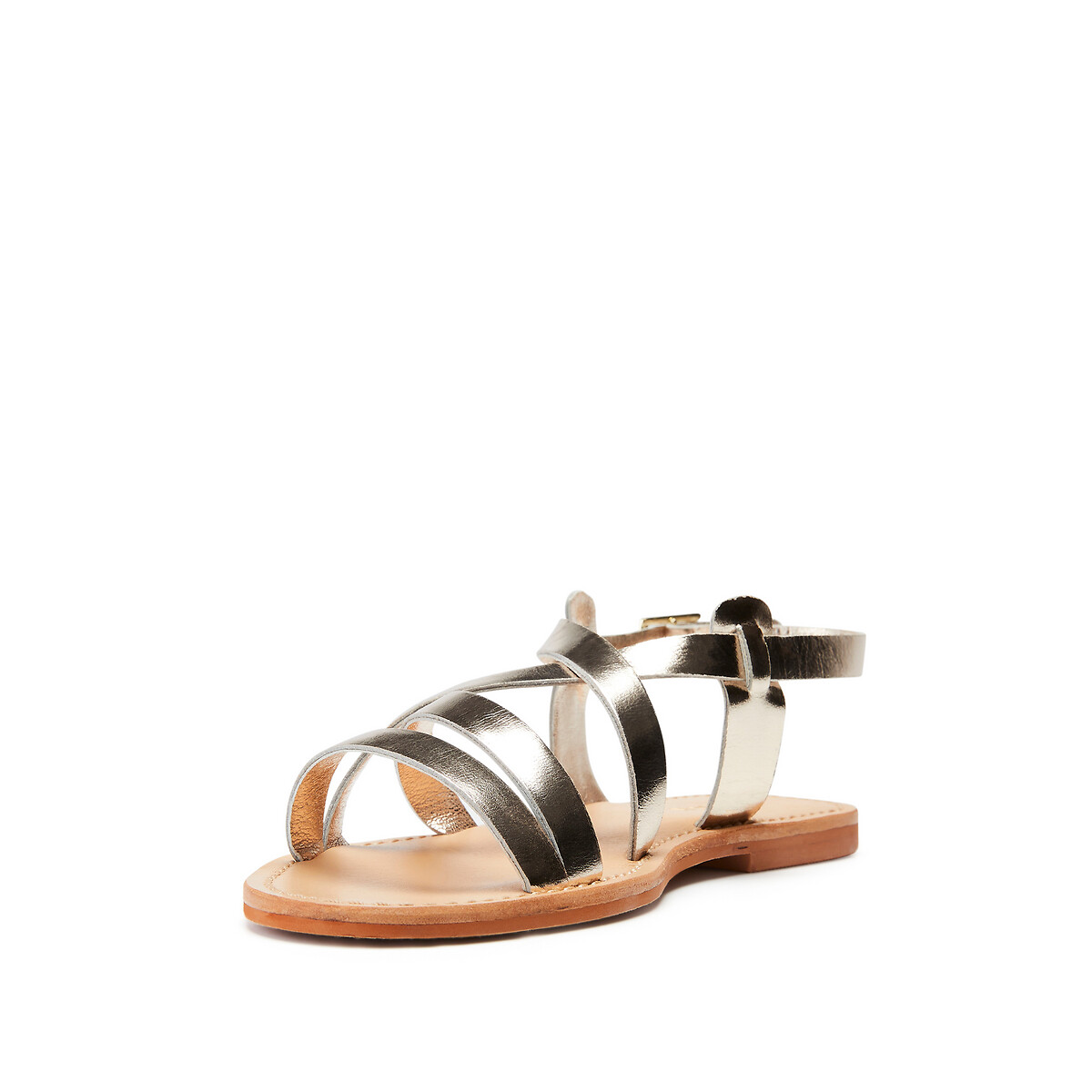 Leren sandalen Wischia platina, JONAK