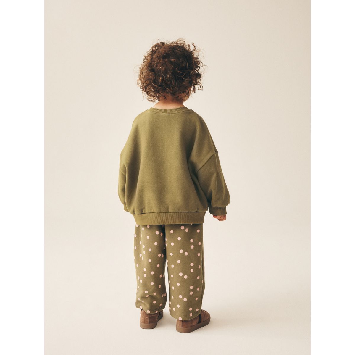 Ensemble sweat et pantalon bouffant lapin vert kaki, NEXT