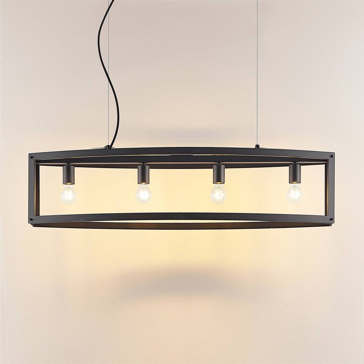 Suspension en métal traditionnelle, Mizgin noir, LINDBY