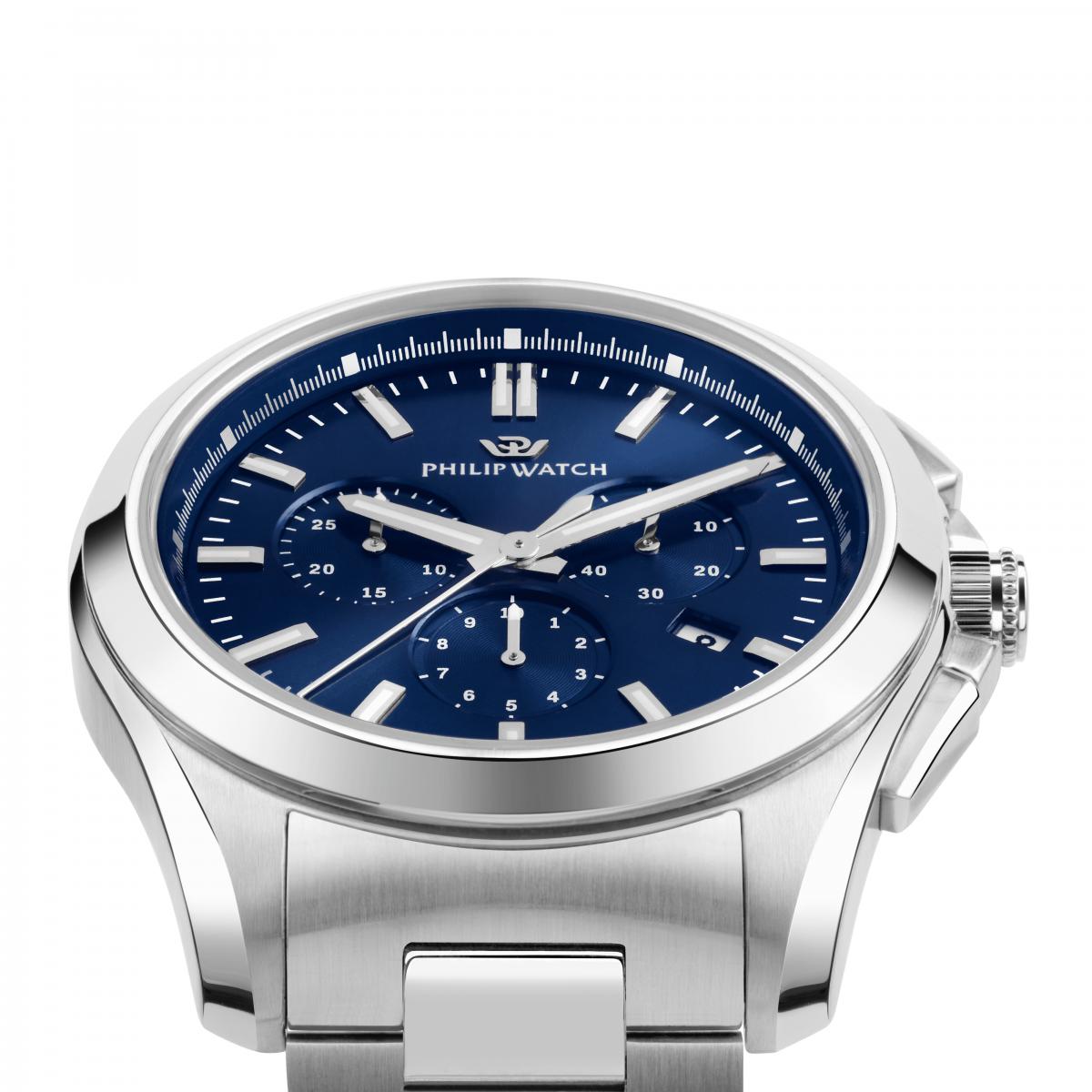 Montre-chronographe AMALFI bleu, sunray, PHILIP WATCH