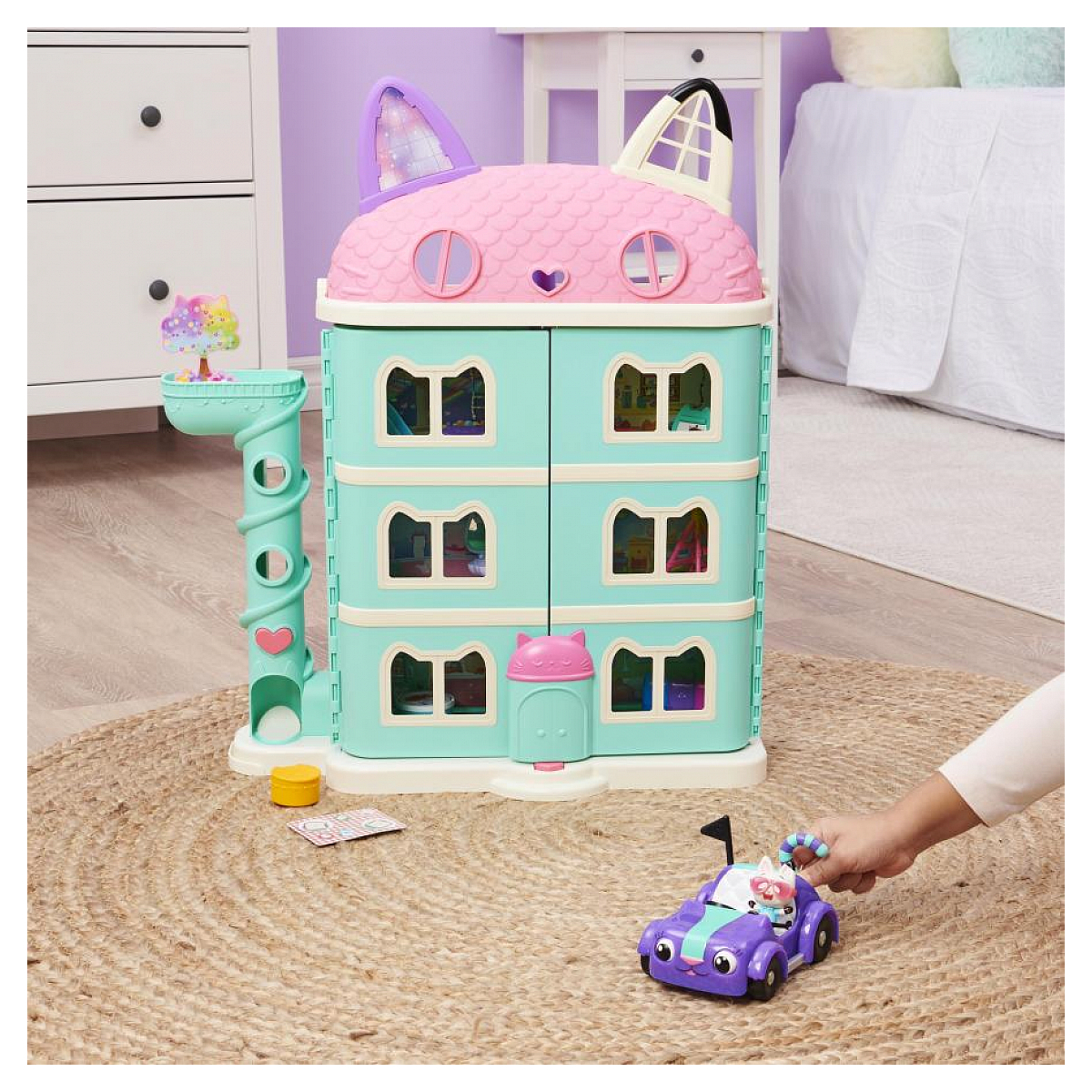 Gabby's Dollhouse - Gabby et la Maison Magique violet, SPIN MASTER