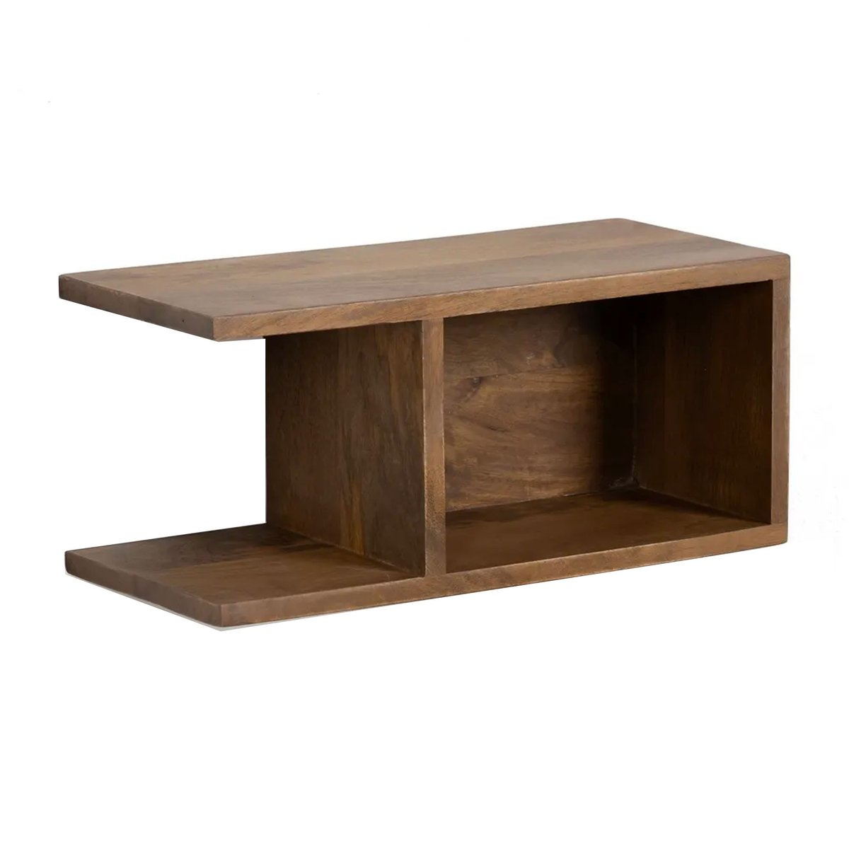 Table de chevet murale en bois de manguier 45x20x20cm bois, WADIGA