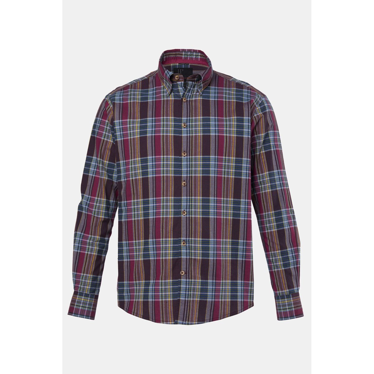 Chemise à carreaux bordeaux, JP1880
