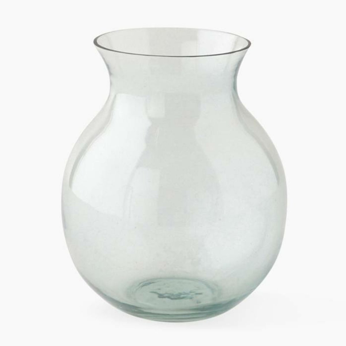 Vase rond, 14xH16cm, en verre transparent, MONOPRIX