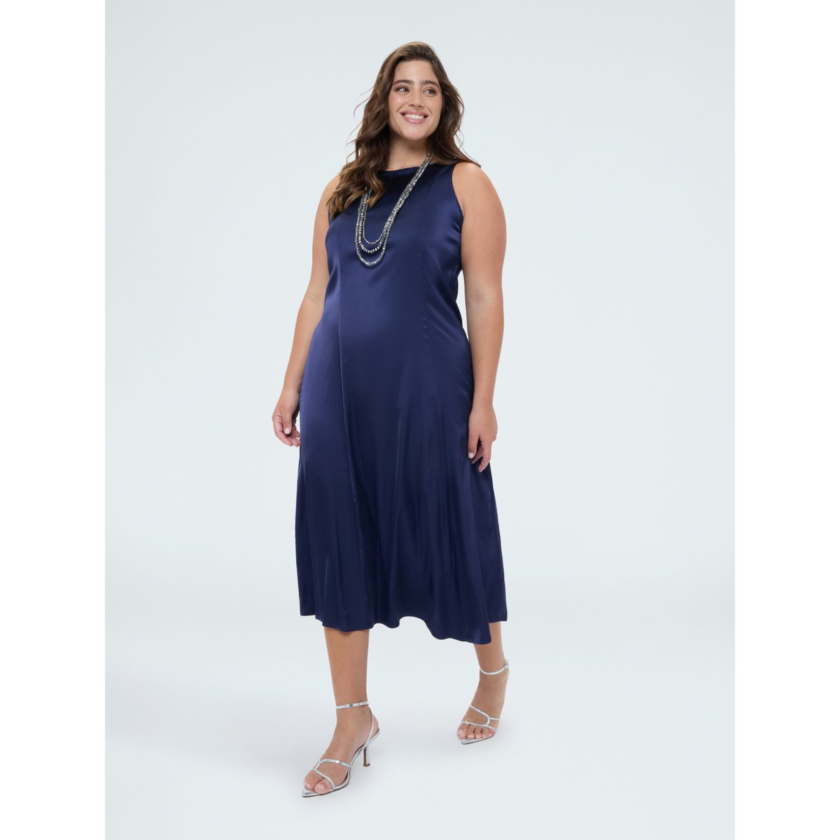 Robe longue sans manches bleu, FIORELLA RUBINO