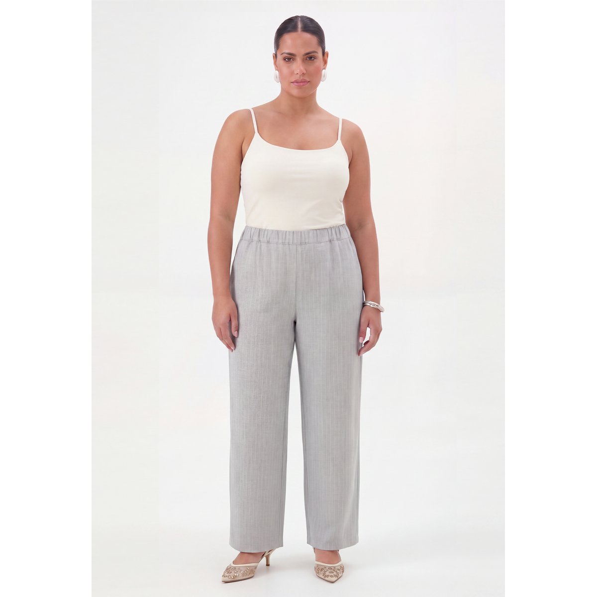 Pantalon Flare Fit gris, YOEK